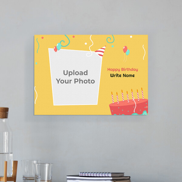 Birthday Blast Design: Landscape Aluminium Photo Frame with Image Printing – PrintShoppy Photo Frames