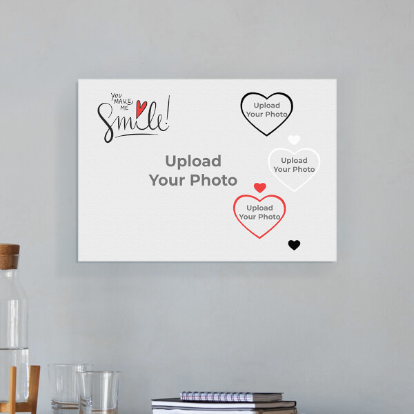 You Make Me Smile Design: Landscape Aluminium Photo Frame with Image Printing – PrintShoppy Photo Frames