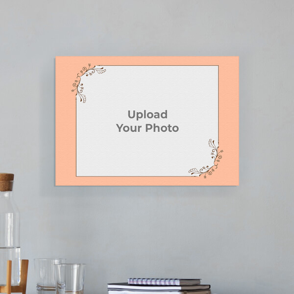 Vintage Floral Frame Design: Landscape Aluminium Photo Frame with Image Printing – PrintShoppy Photo Frames