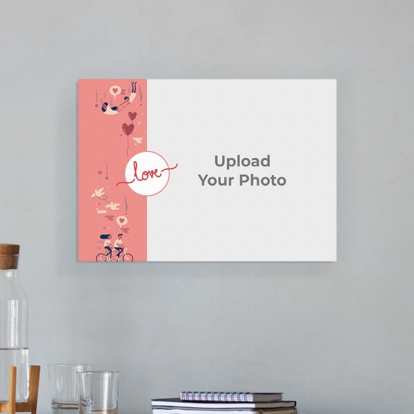 Love Cycle Design: Landscape Aluminium Photo Frame with Image Printing – PrintShoppy Photo Frames