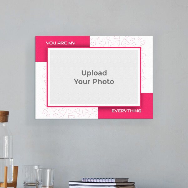 You Are My Everything with Love Sketch Design: Landscape Aluminium Photo Frame with Image Printing – PrintShoppy Photo Frames