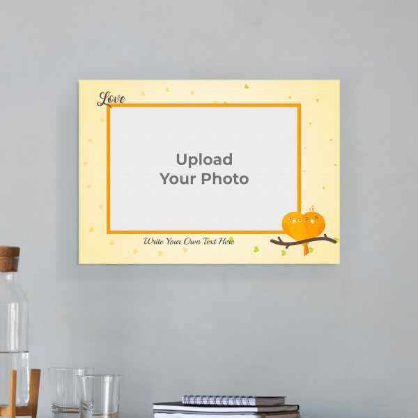 Singing Love Birds Design: Landscape Aluminium Photo Frame with Image Printing – PrintShoppy Photo Frames