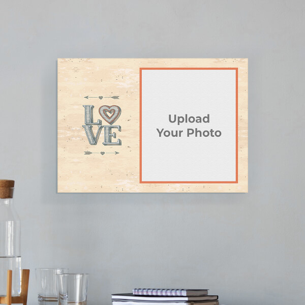 Love Arrows Design: Landscape Aluminium Photo Frame with Image Printing – PrintShoppy Photo Frames