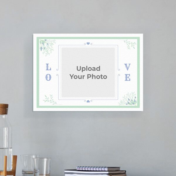 Vintage Frame with Florals Design: Landscape Aluminium Photo Frame with Image Printing – PrintShoppy Photo Frames