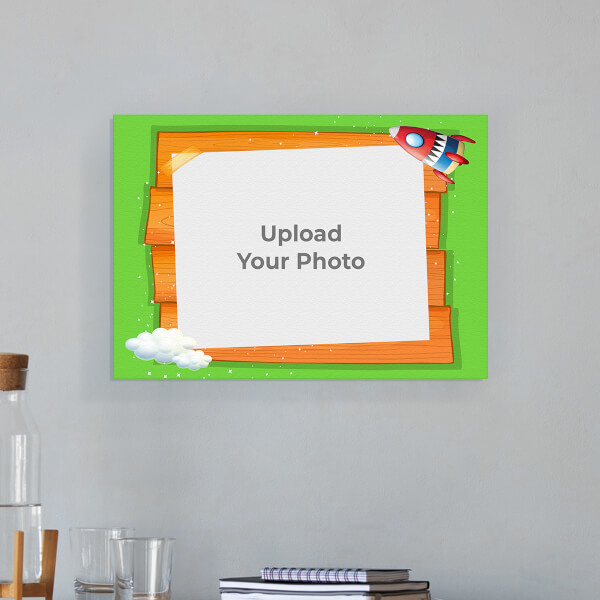 Cartoon Stars and Cloud Design: Landscape Aluminium Photo Frame with Image Printing – PrintShoppy Photo Frames