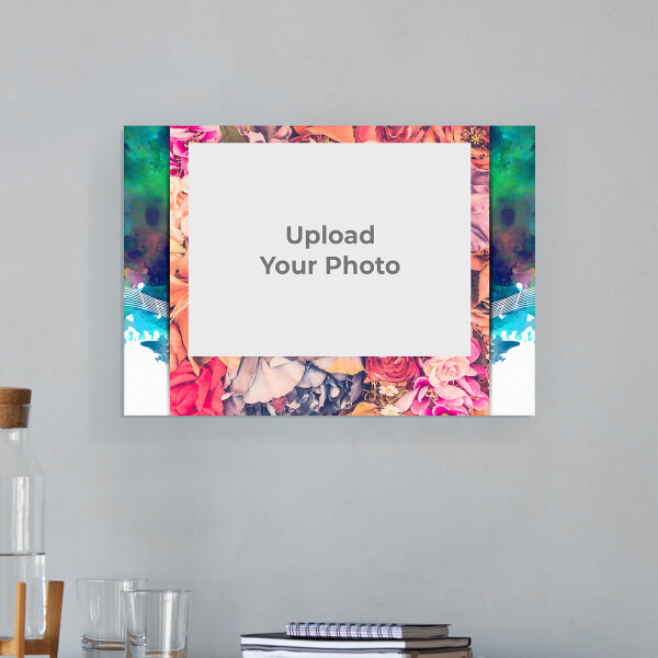 Happiness with Family Quotation Design: Landscape Aluminium Photo Frame with Image Printing – PrintShoppy Photo Frames