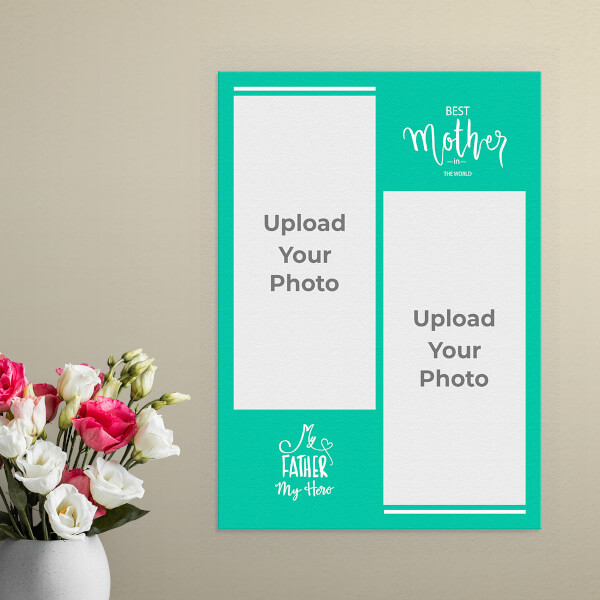 Best Mother and Father Quotation Design: Portrait Aluminium Photo Frame with Image Printing – PrintShoppy Photo Frames