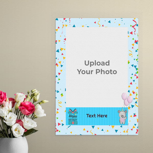 Kids Happy Birthday Design: Portrait Aluminium Photo Frame with Image Printing – PrintShoppy Photo Frames