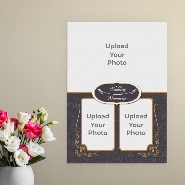 Traditional Wedding Frame Design: Portrait Aluminium Photo Frame with Image Printing – PrintShoppy Photo Frames