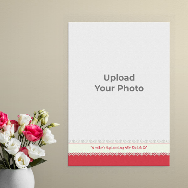 Happy Birthday Mom Design: Portrait Aluminium Photo Frame with Image Printing – PrintShoppy Photo Frames