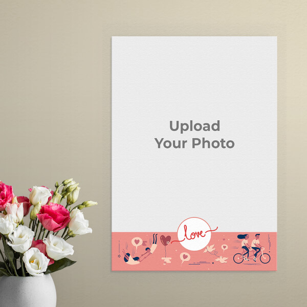 Love Cycle Design: Portrait Aluminium Photo Frame with Image Printing – PrintShoppy Photo Frames