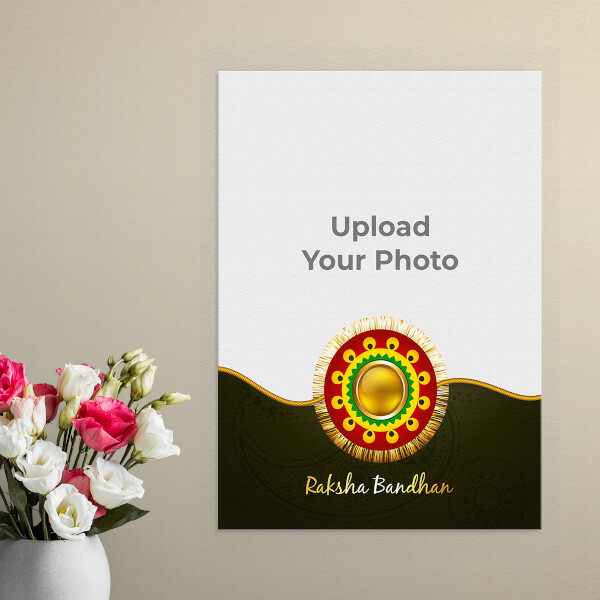 Raksha Bandhan Design: Portrait Aluminium Photo Frame with Image Printing – PrintShoppy Photo Frames