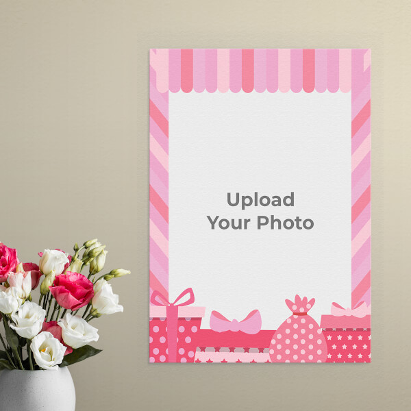 Happy Birthday with Gift Boxes Design: Portrait Aluminium Photo Frame with Image Printing – PrintShoppy Photo Frames