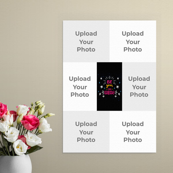 Be Your Own Hero Design: Portrait Aluminium Photo Frame with Image Printing – PrintShoppy Photo Frames