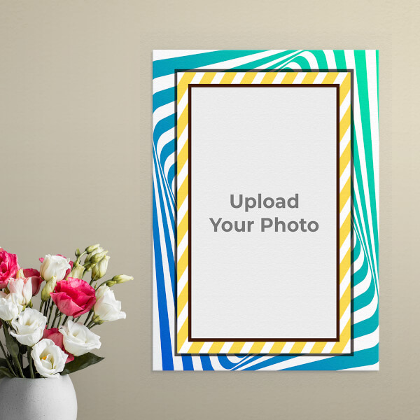 Spiral with Brown Colour Frame Design: Portrait Aluminium Photo Frame with Image Printing – PrintShoppy Photo Frames