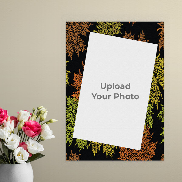 Autumn Leaves Design: Portrait Aluminium Photo Frame with Image Printing – PrintShoppy Photo Frames