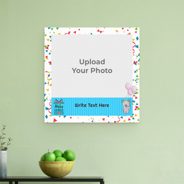 Kids Happy Birthday Design: Square Aluminium Photo Frame with Image Printing – PrintShoppy Photo Frames