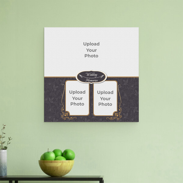 Traditional Wedding Frame Design: Square Aluminium Photo Frame with Image Printing – PrintShoppy Photo Frames