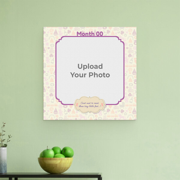 Tiny Little Feet Baby Design: Square Aluminium Photo Frame with Image Printing – PrintShoppy Photo Frames