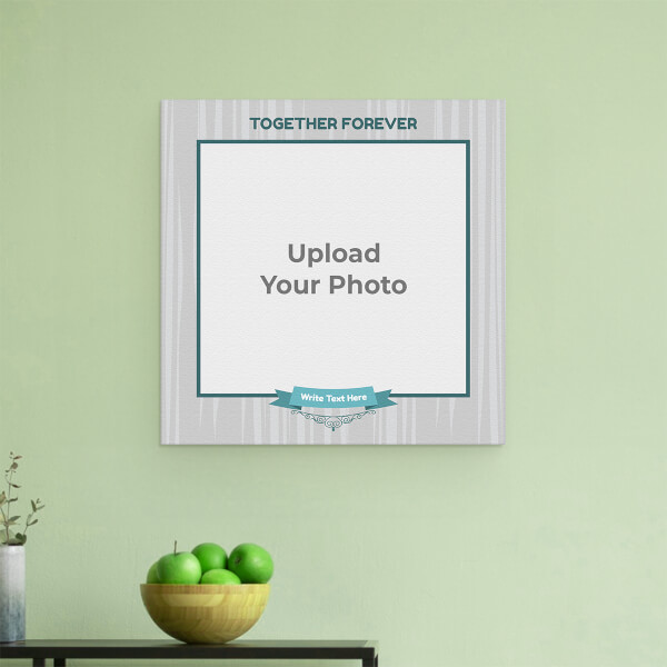 Together Forever Design: Square Aluminium Photo Frame with Image Printing – PrintShoppy Photo Frames