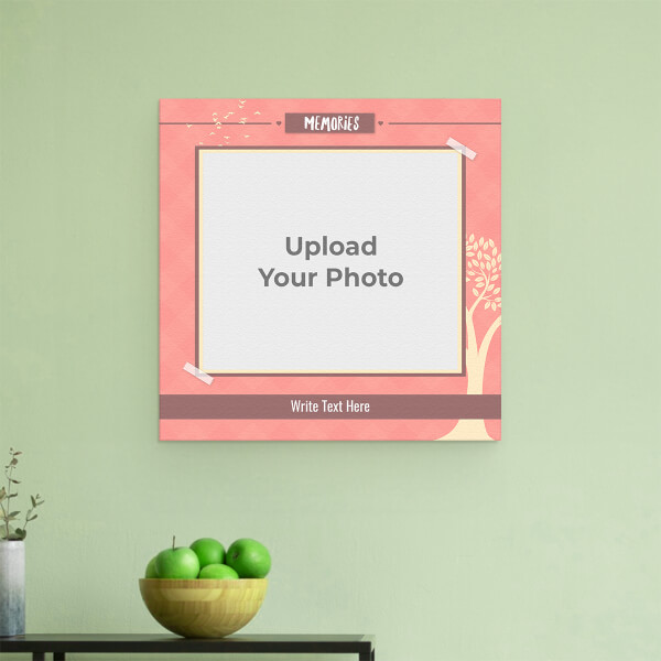 Family Memories with Photo: Square Aluminium Photo Frame with Image Printing – PrintShoppy Photo Frames