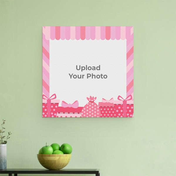 Kids Birthday Wishes: Square Aluminium Photo Frame with Image Printing – PrintShoppy Photo Frames