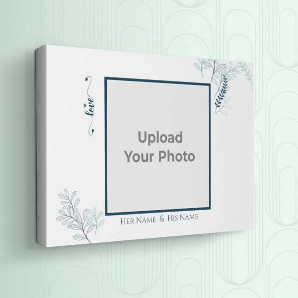 Florals Love Frame Design: Landscape canvas Photo Frame with Image Printing – PrintShoppy Photo Frames