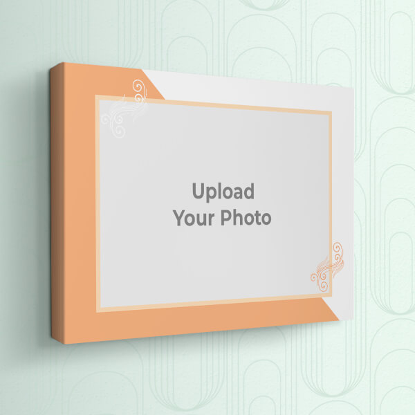 Wedding Anniversary with Floral Frame Design: Landscape canvas Photo Frame with Image Printing – PrintShoppy Photo Frames