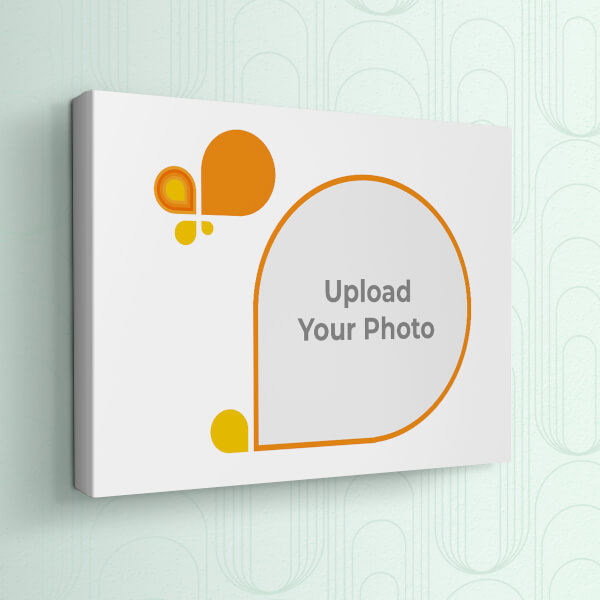 Orange Colour Abstracts Design: Landscape canvas Photo Frame with Image Printing – PrintShoppy Photo Frames