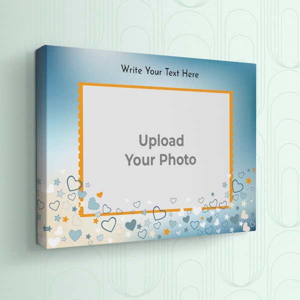 Sky with Love Stars Design: Landscape canvas Photo Frame with Image Printing – PrintShoppy Photo Frames