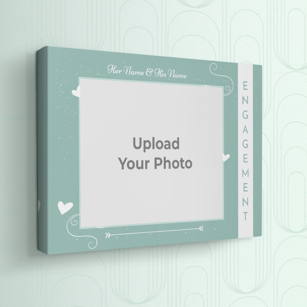 Snow Hearts Design: Landscape canvas Photo Frame with Image Printing – PrintShoppy Photo Frames