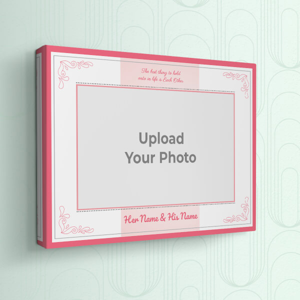 Couple Rings with Quotation Design: Landscape canvas Photo Frame with Image Printing – PrintShoppy Photo Frames
