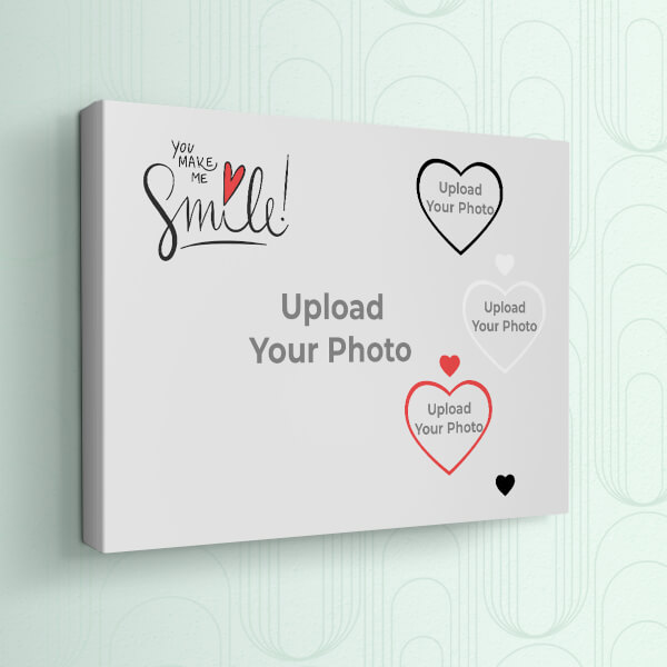 You Make Me Smile Design: Landscape canvas Photo Frame with Image Printing – PrintShoppy Photo Frames