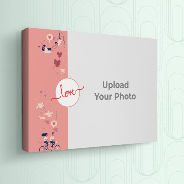 Love Cycle Design: Landscape canvas Photo Frame with Image Printing – PrintShoppy Photo Frames