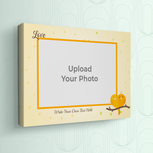 Singing Love Birds Design: Landscape canvas Photo Frame with Image Printing – PrintShoppy Photo Frames