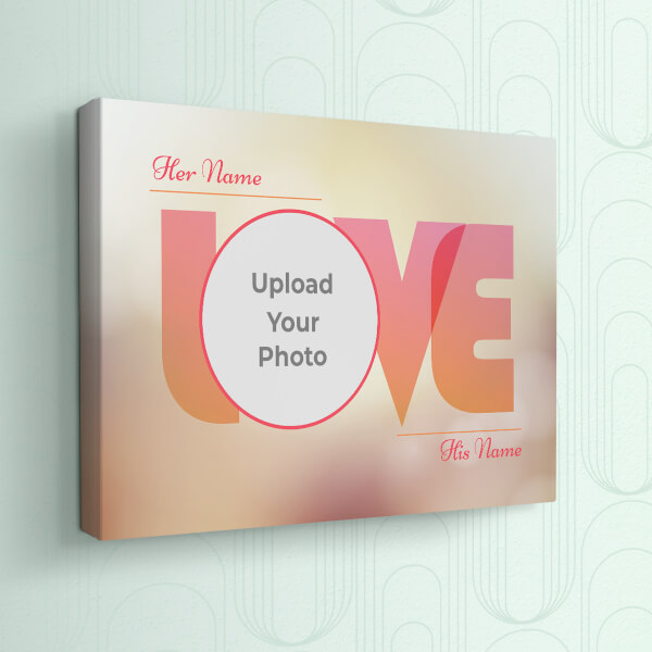 Where There is love There is Life Design: Landscape canvas Photo Frame with Image Printing – PrintShoppy Photo Frames
