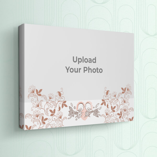 Love Birds Behind Hearts Design: Landscape canvas Photo Frame with Image Printing – PrintShoppy Photo Frames