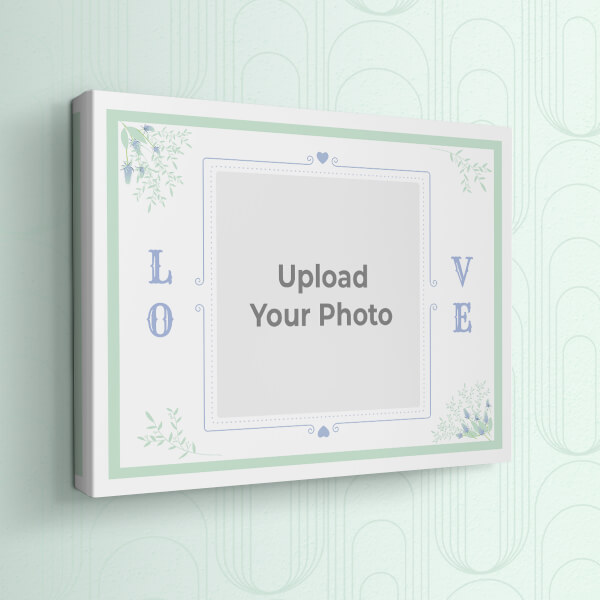 Vintage Frame with Florals Design: Landscape canvas Photo Frame with Image Printing – PrintShoppy Photo Frames