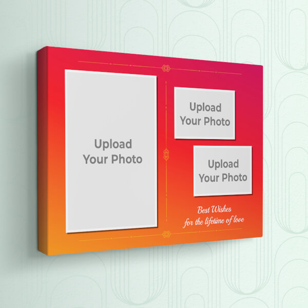 Pink and Orange Traditional Frame Design: Landscape canvas Photo Frame with Image Printing – PrintShoppy Photo Frames