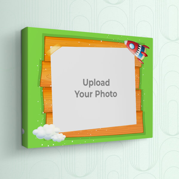 Cartoon Stars and Cloud Design: Landscape canvas Photo Frame with Image Printing – PrintShoppy Photo Frames