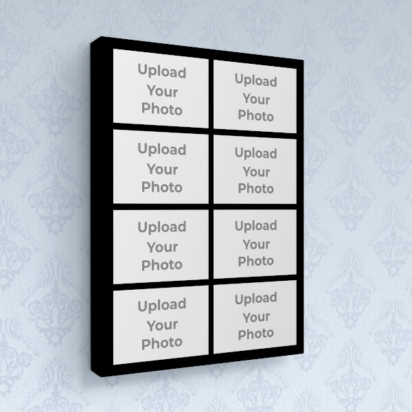 8 Pics Upload with Border Design: Portrait canvas Photo Frame with Image Printing – PrintShoppy Photo Frames