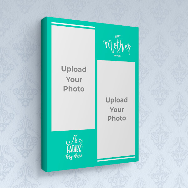 Best Mother and Father Quotation Design: Portrait canvas Photo Frame with Image Printing – PrintShoppy Photo Frames
