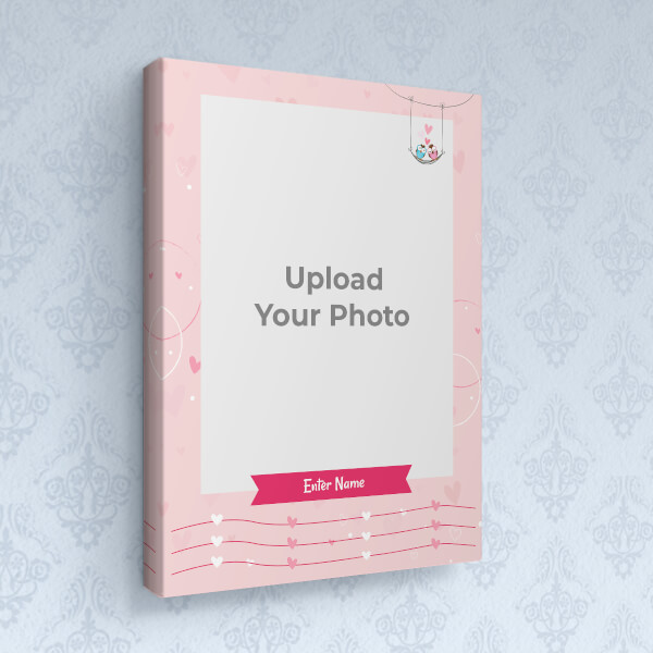 Love Birds Design: Portrait canvas Photo Frame with Image Printing – PrintShoppy Photo Frames