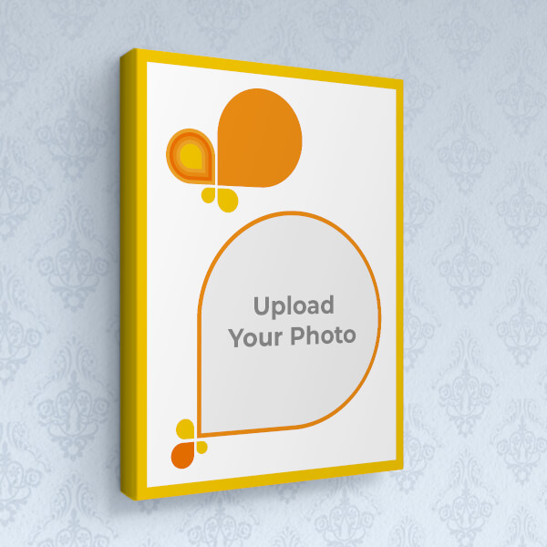 Orange Colour Abstracts Design: Portrait canvas Photo Frame with Image Printing – PrintShoppy Photo Frames