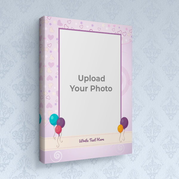 Birthday Balloons Design: Portrait canvas Photo Frame with Image Printing – PrintShoppy Photo Frames