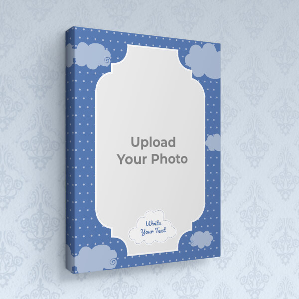 Sky and Clouds with Feather Appear Quotation Design: Portrait canvas Photo Frame with Image Printing – PrintShoppy Photo Frames