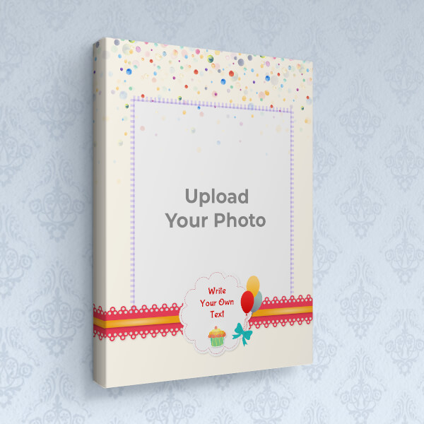 Birthday Wishes with Colour Bubbles and Balloons Design: Portrait canvas Photo Frame with Image Printing – PrintShoppy Photo Frames