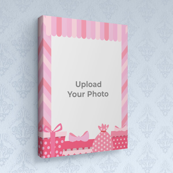 Happy Birthday with Gift Boxes Design: Portrait canvas Photo Frame with Image Printing – PrintShoppy Photo Frames