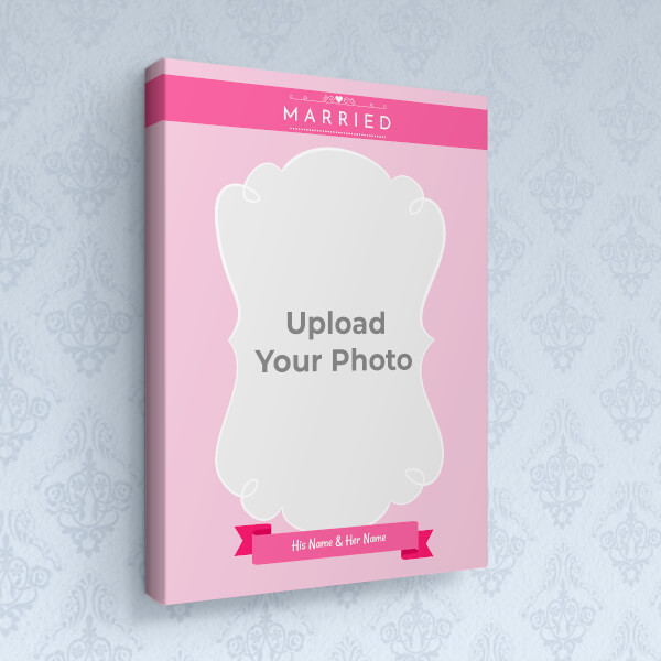 Vintage Frame with Heart Symbols in Background Design: Portrait canvas Photo Frame with Image Printing – PrintShoppy Photo Frames