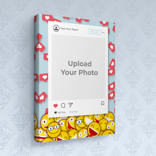 Social Butterflies Design: Portrait canvas Photo Frame with Image Printing – PrintShoppy Photo Frames